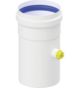 TUBO BICCHIERATO CON ISPEZIONE FUMI Ø 80 L 135