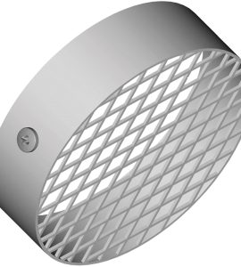 GRIGLIA DI ASPIRAZIONE ARIA Ø80 Inox