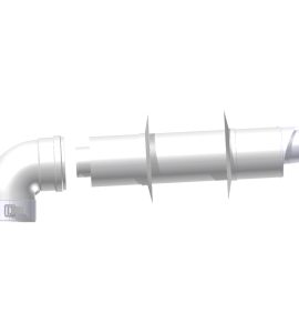 KIT COASSIALE COMPATIBILE PER CALDAIE VAILLANT Ø 60/100 Mt 1