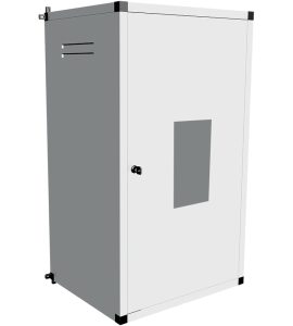 MOBILE COPRICALDAIA IN ACCIAIO ZINCATO PREVERNICIATO BIANCO H.1250 x L.600 x P.430 mm