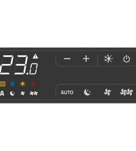 TERMOSTATO ELETTRONICO BORDO MACCHINA LCD 2T -