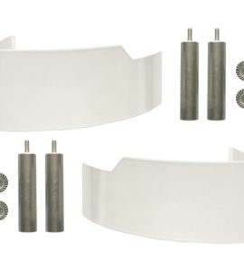 COPPIA PIEDINI ESTETICI PER VENTILCONVETTORE "SL AIR" ULTRASLIM Bianco