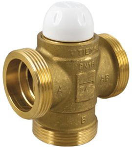 VALVOLA TERMOSTATICA A 3 VIE DEVIATRICE-MISCELATRICE 1"