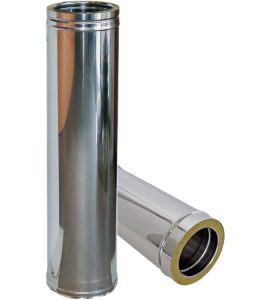 TUBO INOX DOPPIA PARETE DIRITTO 1 Mt. Ø250/300 mm