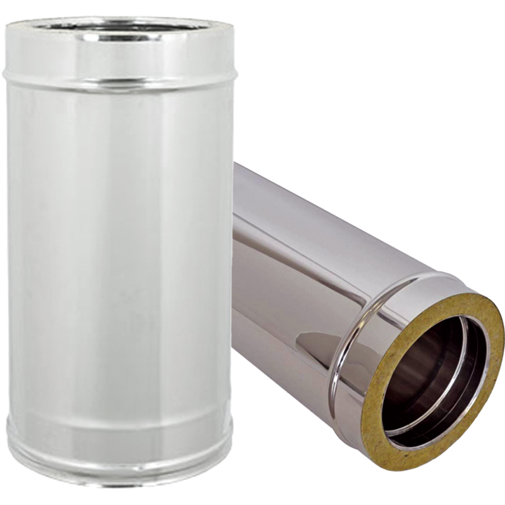 - TUBO INOX DOPPIA PARETE DIRITTO 50 cm. Ø250/300 mm
