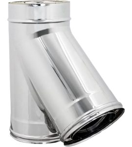 BRAGA Y 135° INOX F/F/M DOPPIA PARETE Ø250/300 mm