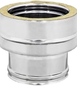 RACCORDO PER CALDAIA INOX DA DOPPIA PARETE A MONOPARETE 250 F x 300 M - 250 F mono