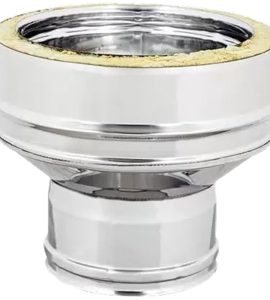 AUMENTO INOX DOPPIA PARETE 250 M x 200 F - 300 F x 250 M