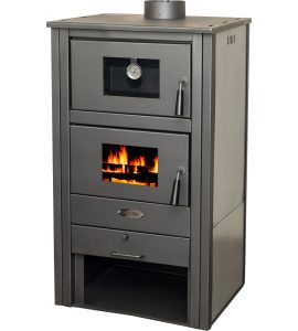 STUFA A LEGNA CON FORNO GRAN SASSO Termo Robor LUX - 12 kW