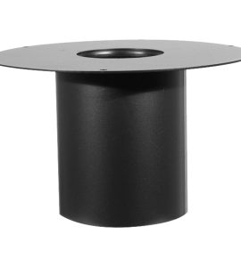 ROSONE UNIVERSALE NERO PER STUFE A PELLET Ø100 mm