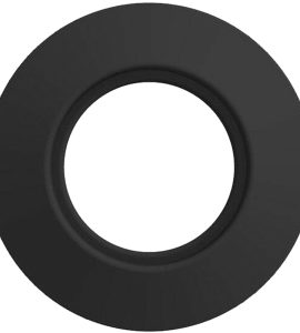 ROSONE NERO PER STUFE A PELLET Ø100 mm