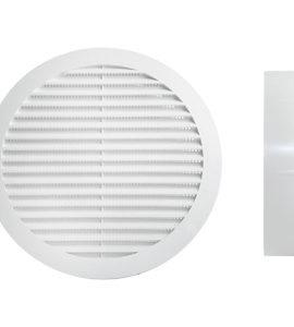 GRIGLIA DI AEREAZIONE CIRCOLARE DA INCASSO Ø160 x H.32 mm