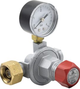 RIDUTTORE GAS ALTA MOD.912 PRESSIONE PRIMO STADIO 10 Kg/h + Manometro