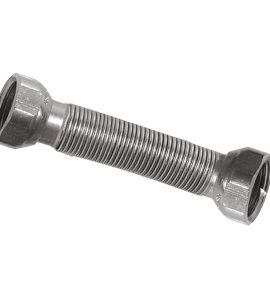 FLESSIBILE INOX PER ACQUA RIDOTTO F/F 1/2" x 3/4" 220x420 mm