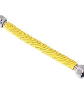 FLESSIBILE GAS INOX RIVESTITO F/F 3/4" - 220-420 mm