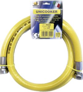 FLESSIBILE GAS 1/2" F/F PER CUCINA RIVESTITO CON GUAINA 400 cm