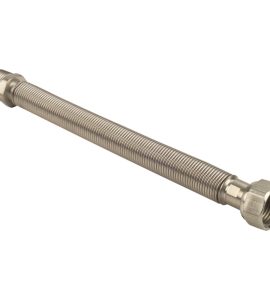 FLESSIBILE INOX PER ACQUA M/F 1" 300÷600 mm