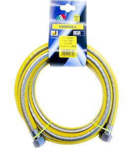 FLESSIBILE GAS 1/2" F/F PER CUCINA RIVESTITO 400 cm
