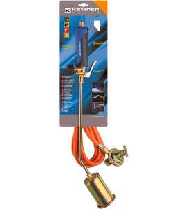KIT CANNELLO PER SALDATURA A BOMBOLA CON LEVA KEMPER Bruciatore Ø 60 mm + Tubo 10 mt.