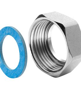 DADO IN OTTONE CON GUARNIZIONE PER TUBO CSST   Dn 20-1" Acqua/Gas
