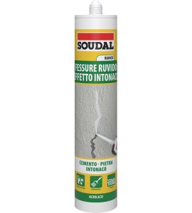 SILICONE ACRILICO EFFETTO INTONACO SOUDAL  300 ml - Bianco Ruvido