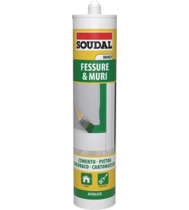 SILICONE ACRILICO SOUDAL  300 ml - Bianco