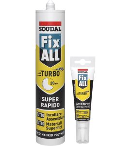 ADESIVO SIGILLANTE "FIX ALL TURBO" SOUDAL  290 ml - Bianco