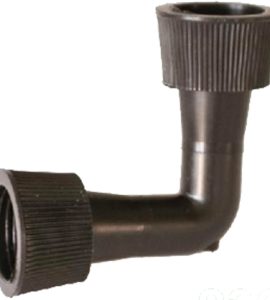 GOMITO 90° CON GHIERA PER ALA GOCCIOLANTE Ø16x16 mm