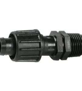 RACCORDO CON FILETTO MASCHIO PER TAPE E ALA LEGGERA 3/4" x Ø16