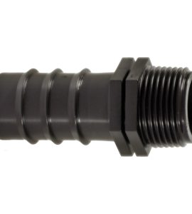 RACCORDO MASCHIO PORTAGOMMA TUBI IN PE Ø32 x 1"