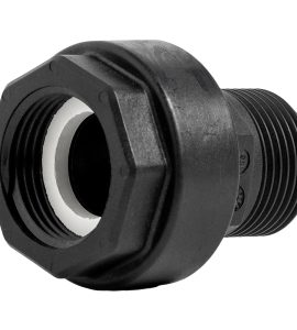 RACCORDO DIRITTO IN PLASTICA M/F CON BOCCHETTONE PER PRESSCONTROL 1"