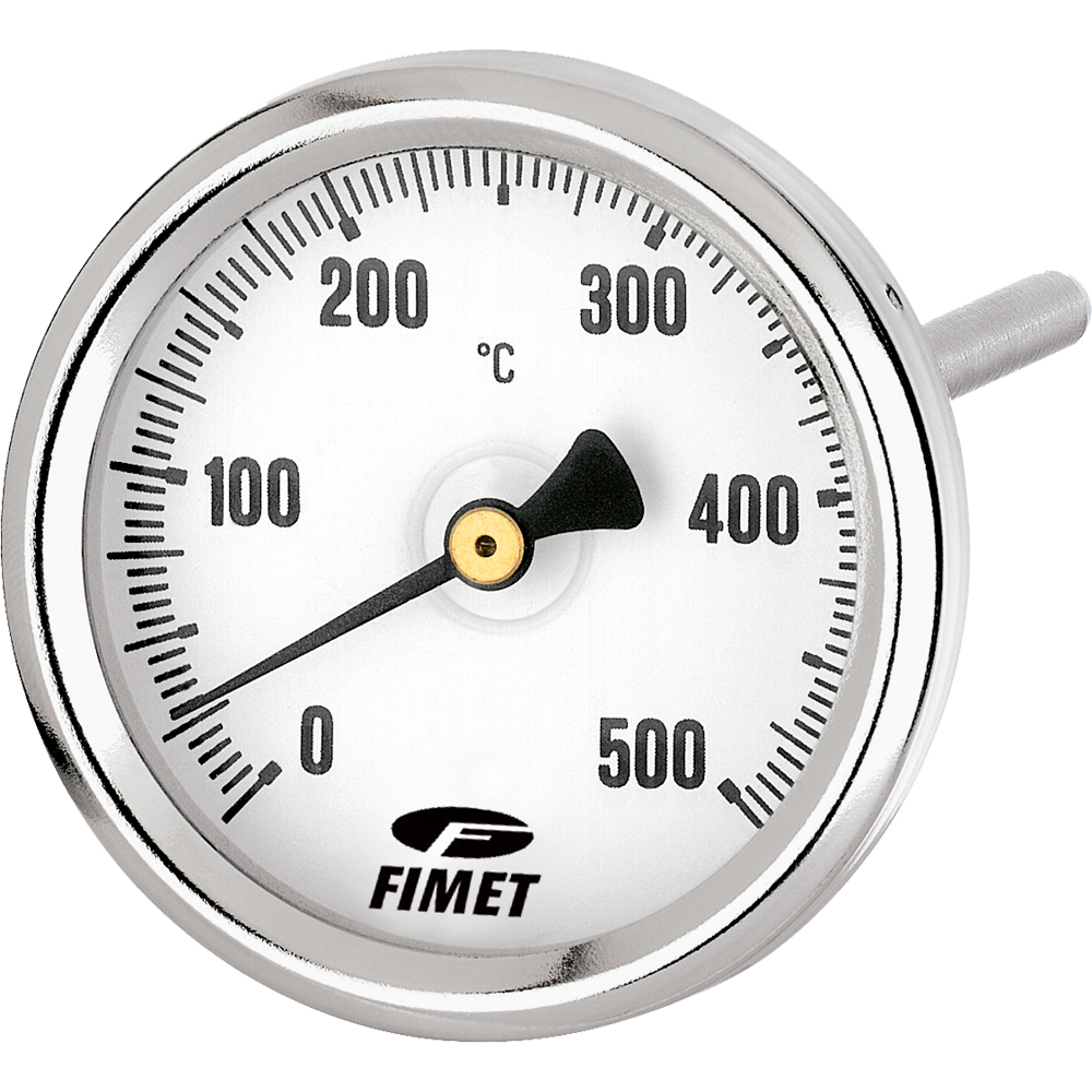 - TERMOMETRO PER CANNA FUMARIA 0-500°C POSTERIORE Stelo 300 mm