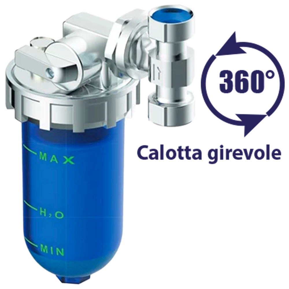 - DOSATORE A CARICA PRONTA "DOSAMAX BLU STOP" 1/2" - 1/2"