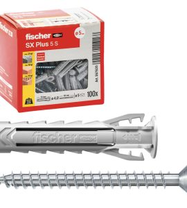 TASSELLO DI FISSAGGIO AD ESPANSIONE CON VITE TRUCIOLARE T.S.P. IMPRONTA POZI SX Plus 10 x 50 S