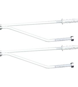 MENSOLE DI FISSAGGIO TELESCOPICHE PER LAVELLO VERNICIATE 12x460 mm