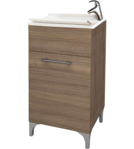 MOBILE LAVATOIO AD 1 ANTA ROVERE FUMO L.45 x P.50 x H.83 cm