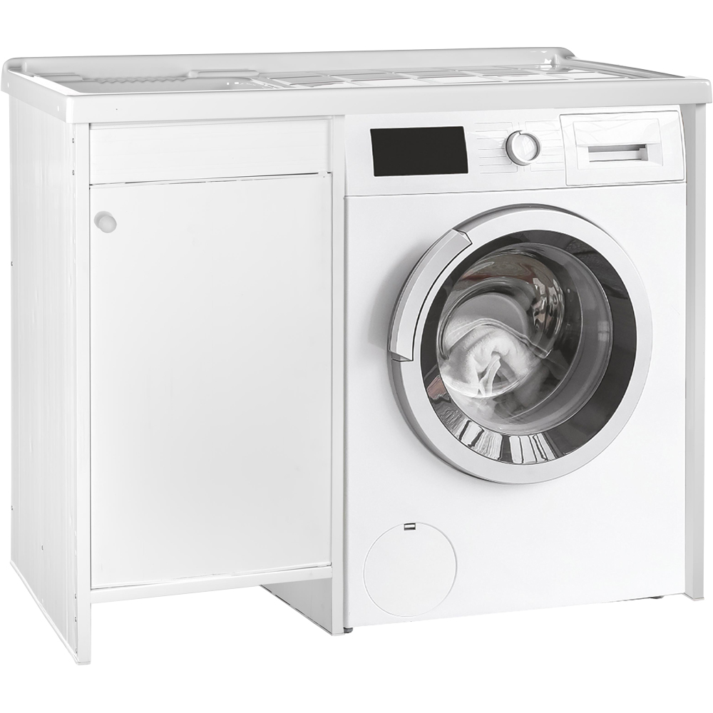 - MOBILE LAVATOIO COPRILAVATRICE "WASH" 105x60 cm - Vasca Sx