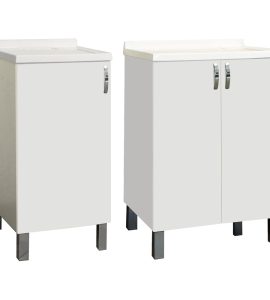 MOBILE LAVATOIO "S. MARINELLA" BIANCO L.60 x P.60 x H.86 cm - 2 Ante