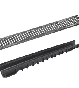 CANALETTA "NOR" MOD. A CON GRIGLIA ZINCATA 13x100 x H.5 cm