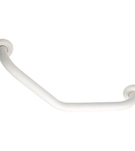 MANIGLIONE DI SOSTEGNO ANGOLARE A 45° PER DISABILI 50 cm - Bianco