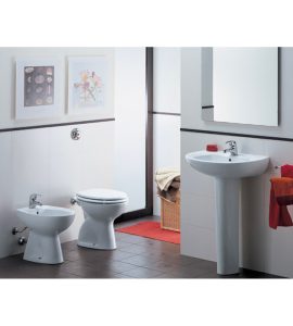 KIT BAGNO ALFA Kit 4 Pz con Vaso scarico a Terra