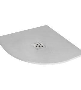PIATTO DOCCIA SEMICIRCOLARE "ULTRAFLAT" CEMENTO 90 x 90 cm