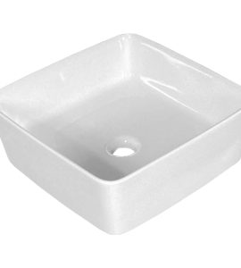 LAVABO DA APPOGGIO "ZETA" QUADRATO 38x38 cm