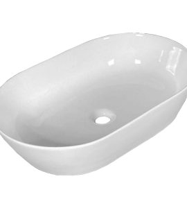 LAVABO DA APPOGGIO "ZETA" ELLITTICO 62x40 cm