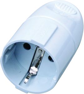 PRESA ELETTRICA MOBILE SCHUKO/BIVALENTE 10/16A BIANCA CARDINALE PROFESSIONAL 2P+T