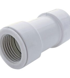 RACCORDO DIRITTO PER TUBI RIGIDI SCARICO CONDENSA Ø20 F/F