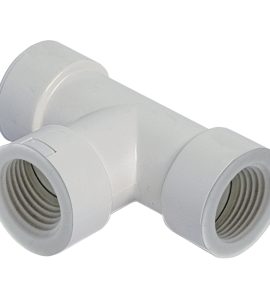 TEE PER TUBI RIGIDI SCARICO CONDENSA Ø20 F/F/F