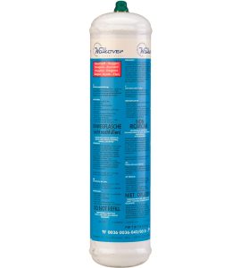 BOMBOLA DI OSSIGENO A MEDIA PRESSIONE SENZA PIEDE 145 g (110 lt.)
