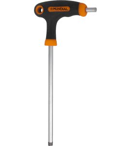 CHIAVE MASCHIO ESAGONALE CON IMPUGNATURA A T 10 mm