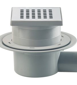 POZZETTO PER DOCCIA A PAVIMENTO "MINIFLOW Q" SQUARES 110x110 mm - Scarico Ø50